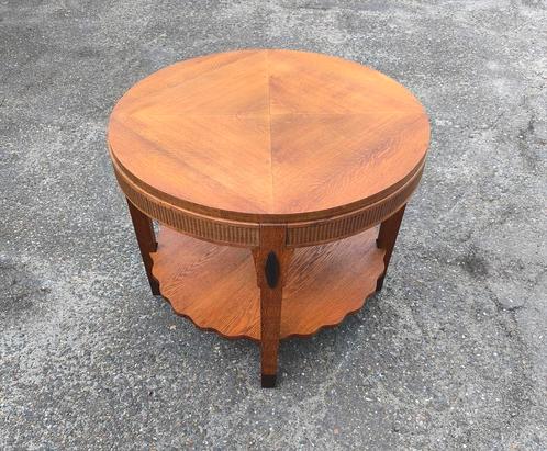Art Deco Haagse/Amsterdamse school salontafel eiken, Antiek en Kunst, Antiek | Meubels | Tafels, Ophalen
