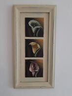 2. Schilderij bloemen callas, Antiek en Kunst, Kunst | Schilderijen | Klassiek, Ophalen of Verzenden