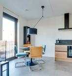 Zwarte hanglamp met verstelbare arm, Huis en Inrichting, Lampen | Lampenkappen, Ophalen, Zwart, Rond, Zo goed als nieuw