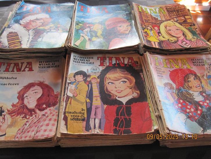 Oude Tina's, Boeken, Tijdschriften en Kranten, Gelezen, Damesbladen, Ophalen of Verzenden