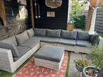 Lounge set riet/rotan met hocker, Ophalen, Gebruikt, Riet of Rotan, Modern