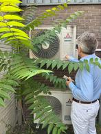 2x Mitsubishi Airco systeem met afstandsbediening, Ophalen, Verwarmen, Gebruikt, Plafondventilator