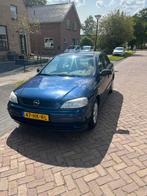 Opel Astra 1.6 8V 5D 2001 Blauw, Auto's, Voorwielaandrijving, 1063 kg, 4 cilinders, Blauw