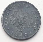 5 Reichspfennig 1940D Nazi Duitsland Oude Munt WWII Swastika, Verzamelen, Duitsland, Ophalen of Verzenden