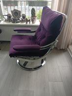 Vintage Italiaanse relaxstoel, Huis en Inrichting, Fauteuils, Ophalen, Zo goed als nieuw, Metaal, 50 tot 75 cm