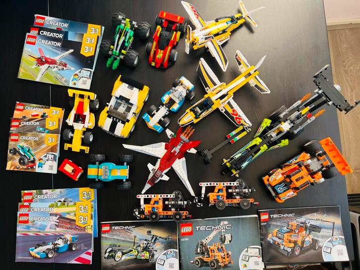 13 Lego Creator / Technic voertuigen/ Vliegtuigen, Kinderen en Baby's, Speelgoed | Duplo en Lego, Gebruikt, Lego, Ophalen of Verzenden