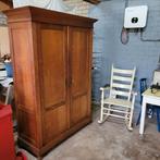 Brocante vintage oude eiken demontabele kast, Ophalen