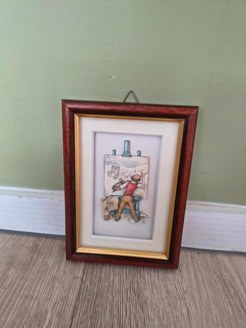 Prachtig Anton Pieck 3D werk inclusief lijst. Kunsthandel. beschikbaar voor biedingen