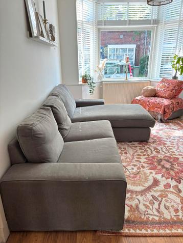 Ikea Kivik bank 3-zits grijs + hocker - afbeelding 5