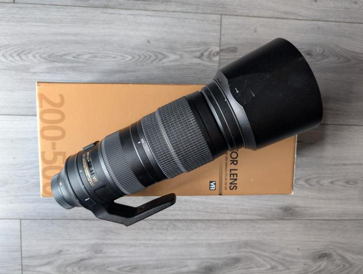 Nikon AF-S 200-500mm VR telelens, Audio, Tv en Foto, Fotografie | Lenzen en Objectieven, Zo goed als nieuw, Telelens, Ophalen