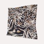 kussenhoes panterprint 45x45cm, Huis en Inrichting, Ophalen of Verzenden, Zo goed als nieuw, Bruin, Vierkant