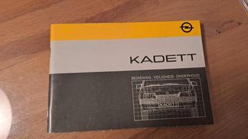 Handleiding Opel Kadett 1986 beschikbaar voor biedingen