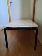 Salontafel rechthoekig, wit blad, Pastoe Cees Braakman, Ophalen, Gebruikt, 100 tot 150 cm, 50 tot 100 cm