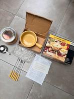 BOSKA 6 PERSOONS KAAS FONDUE FONDUESET NIEUW IN DOOS GEEL, Ophalen of Verzenden, Zo goed als nieuw, Brander, Fondueset