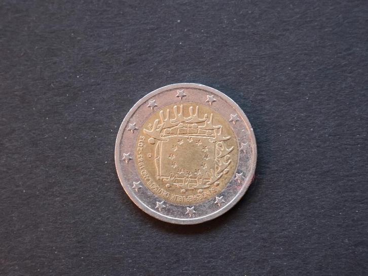 Duitsland  -  2 Euro munt 2015 Letter D  -   EU vlag, Postzegels en Munten, Munten | Europa | Euromunten, Losse munt, 2 euro, Duitsland