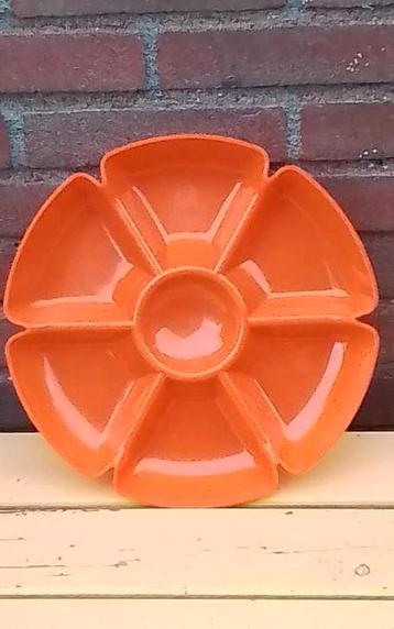 💐ORANJE SNACKSCHAAL IN DE VORM VAN EEN BLOEM beschikbaar voor biedingen