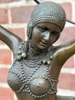 Bronzen beeld dansende dame, Antiek en Kunst, Antiek | Koper en Brons, Ophalen of Verzenden