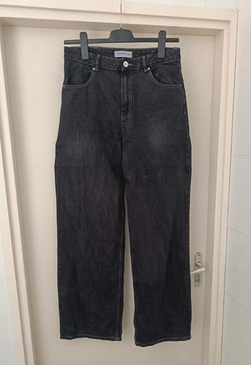 Pull&Bear Zwarte Wijde Spijkerbroek Maat 40 beschikbaar voor biedingen