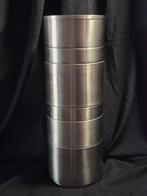 Grote set rvs opbergpotten ikea stapelbaar 48 cm hoog 17, Ophalen of Verzenden, Zo goed als nieuw