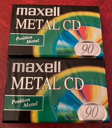 2 x maxell metal cd tape IV cassette bandjes tapes sealed beschikbaar voor biedingen