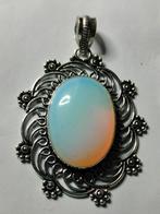 Mooie zilveren 925 hanger met opaliet, Sieraden, Tassen en Uiterlijk, Kettinghangers, Ophalen of Verzenden, Nieuw, Zilver, Met edelsteen