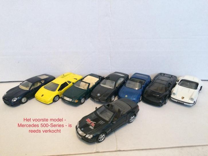 Automodellen – Aston Martin-Lamborghini-Lotus-MB-BMW-Jaguar, Hobby en Vrije tijd, Modelauto's | 1:43, Zo goed als nieuw, Auto
