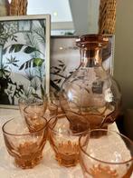 Likeurset roze persglas Luminarc France vintage, Verzamelen, Ophalen of Verzenden, Zo goed als nieuw, Overige typen