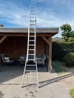 Opsteekladder 2x14 aluminium, Doe-het-zelf en Verbouw, Ladders en Trappen, Ophalen, Gebruikt, Ladder, Opvouwbaar of Inschuifbaar
