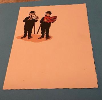 Kuifje Jansen en Janssen Briefpapier - Jaren 50 beschikbaar voor biedingen