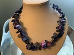 PRACHTIGE OPVALLENDE COLLIER MET PARELMOER EDELSTENEN, Sieraden, Tassen en Uiterlijk, Antieke sieraden, Ophalen of Verzenden, Ketting