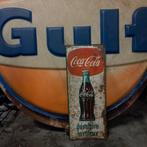 Coca-cola reclamebord blik Patina, Ophalen, Gebruikt, Reclamebord