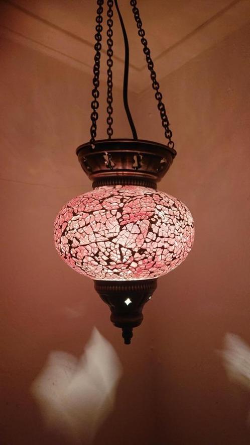 Diverse Oosterse Turkse Arabische hanglamp lamp glasmozaiek, Huis en Inrichting, Lampen | Hanglampen, Nieuw, 50 tot 75 cm, Glas