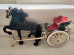 Fries paard met Frieze sjees, Ophalen of Verzenden