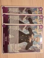 3x Sanji (OP12-070) One Piece Kaarten - Foil, Ophalen of Verzenden, Zo goed als nieuw, Meerdere kaarten, Foil