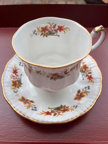 Koffie kop en schotel, porselein Royal Adderley beschikbaar voor biedingen