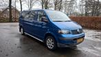 Volkswagen t5 2.5 340 dubbele cabine, Stof, Origineel Nederlands, Grijs, Euro 4