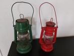 Rood en groene stormlamp, Antiek en Kunst, Ophalen of Verzenden