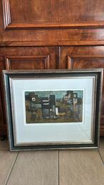 “Kashba” Pauline Braak. Mooi ingelijst schilderij., Ophalen of Verzenden