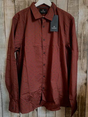 Bruine mooie nieuwe overhemd van Scotch & Soda (Maat XXL) beschikbaar voor biedingen