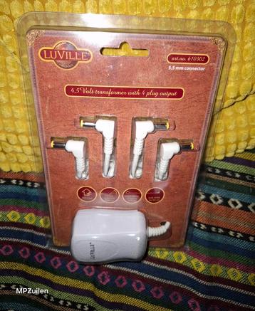 LuVille Adapter .. 4,5 volt / 4 plug beschikbaar voor biedingen