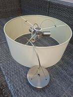 Mooie grote hanglamp met geborsteld staal, Ophalen, Gebruikt, Metaal, 75 cm of meer