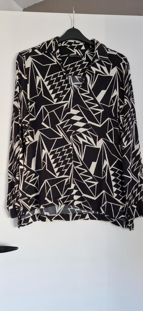 Mooie blouse Expresso maat 42, Kleding | Dames, Blouses en Tunieken, Zo goed als nieuw, Maat 42/44 (L), Zwart, Ophalen of Verzenden