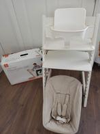 Stokke Tripp Trapp wit met baby en newborn set, Kinderen en Baby's, Ophalen, Gebruikt, Meegroeistoel