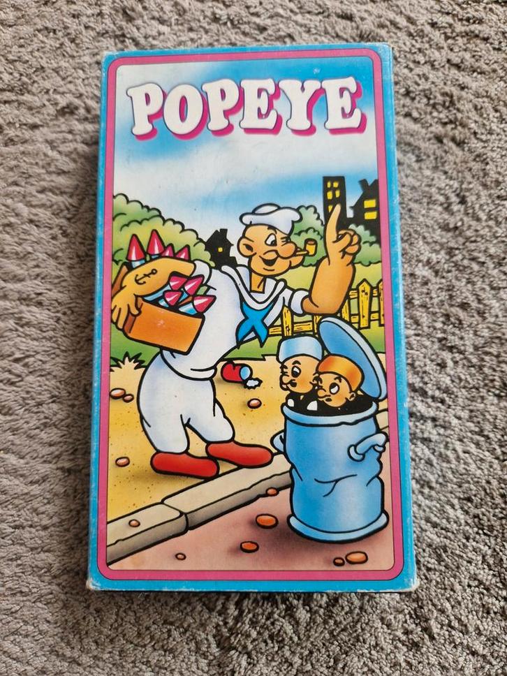 Popeye VHS - Nederlands Gesproken, Cd's en Dvd's, VHS | Film, Gebruikt, Komedie, Alle leeftijden, Ophalen of Verzenden