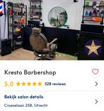 kapperstoel te huur Utrecht, Ophalen, Zwart, Eén