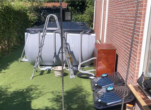 Zwembad Bestway 488 x 244 x 122 centimeter, Tuin en Terras, Zwembaden, Gebruikt, Opzetzwembad, 120 cm of meer, 400 cm of meer