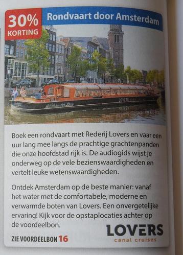 kortingsbonnen  Rondvaarten: beschikbaar voor biedingen
