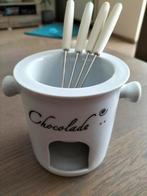 Chocolade fondue set, Ophalen of Verzenden, Zo goed als nieuw, Waxinelicht, Fondueset