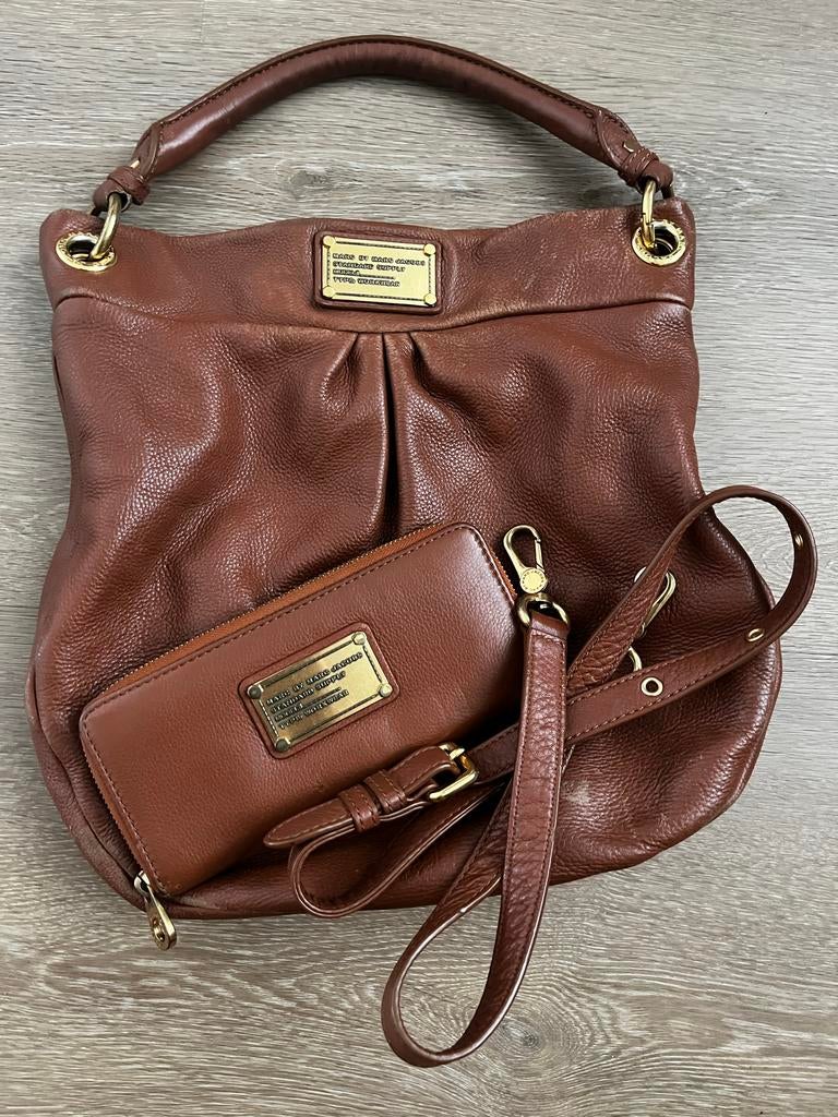 Marc by Marc Jacobs Handtas met Portemonnee, Ophalen of Verzenden, Gebruikt, Bruin, Handtas