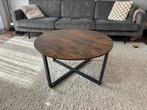 Ronde houten salontafel, Ophalen, 50 tot 100 cm, Rond, Zo goed als nieuw